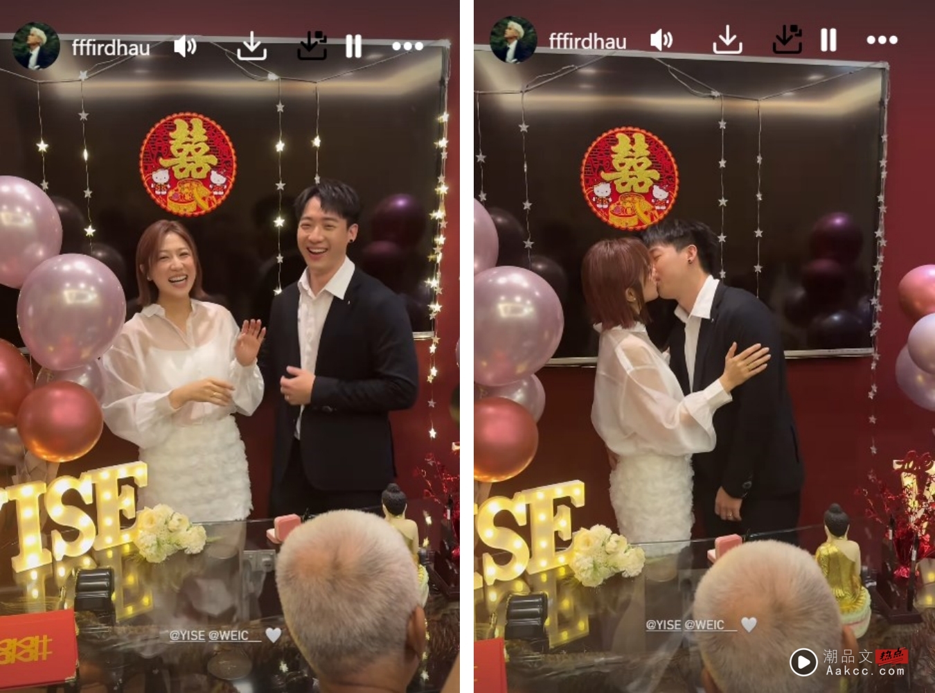 恭喜！罗忆诗和本地音乐人陈韦汐注册结婚  菲道尔见证幸福时刻 娱乐资讯 图2张