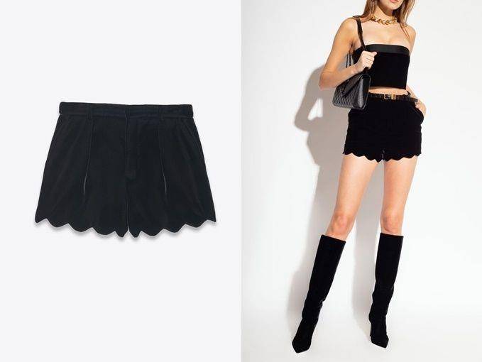 天冷限定的惹火穿搭！YSL天鹅绒下䙓美炸、Miu Miu极短皮裤叛逆又可爱 时尚穿搭 图1张