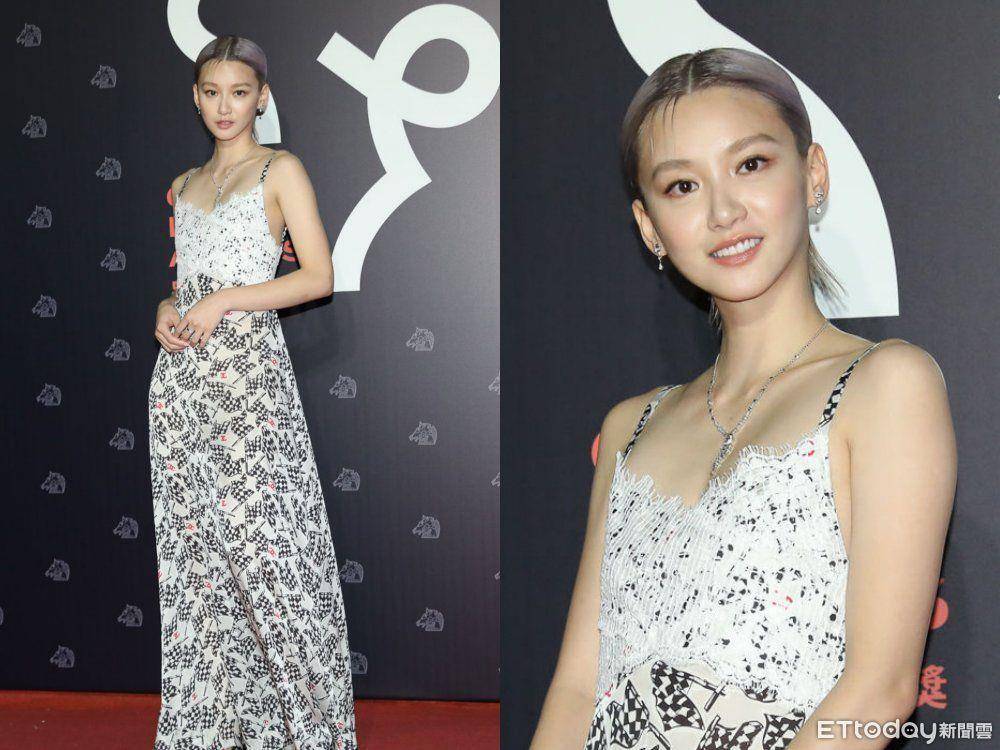 金马时尚／桂纶镁“红棕眼唇”夺最美妆发　袁澧林灰紫发色超抢眼 名人名流 图2张