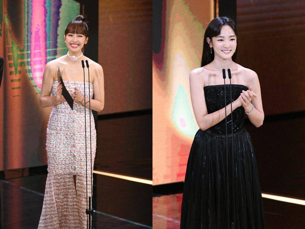 金马时尚／王净、王渝萱成“平口组双女神”　网赞“美到想喷泪” 名人名流 图1张
