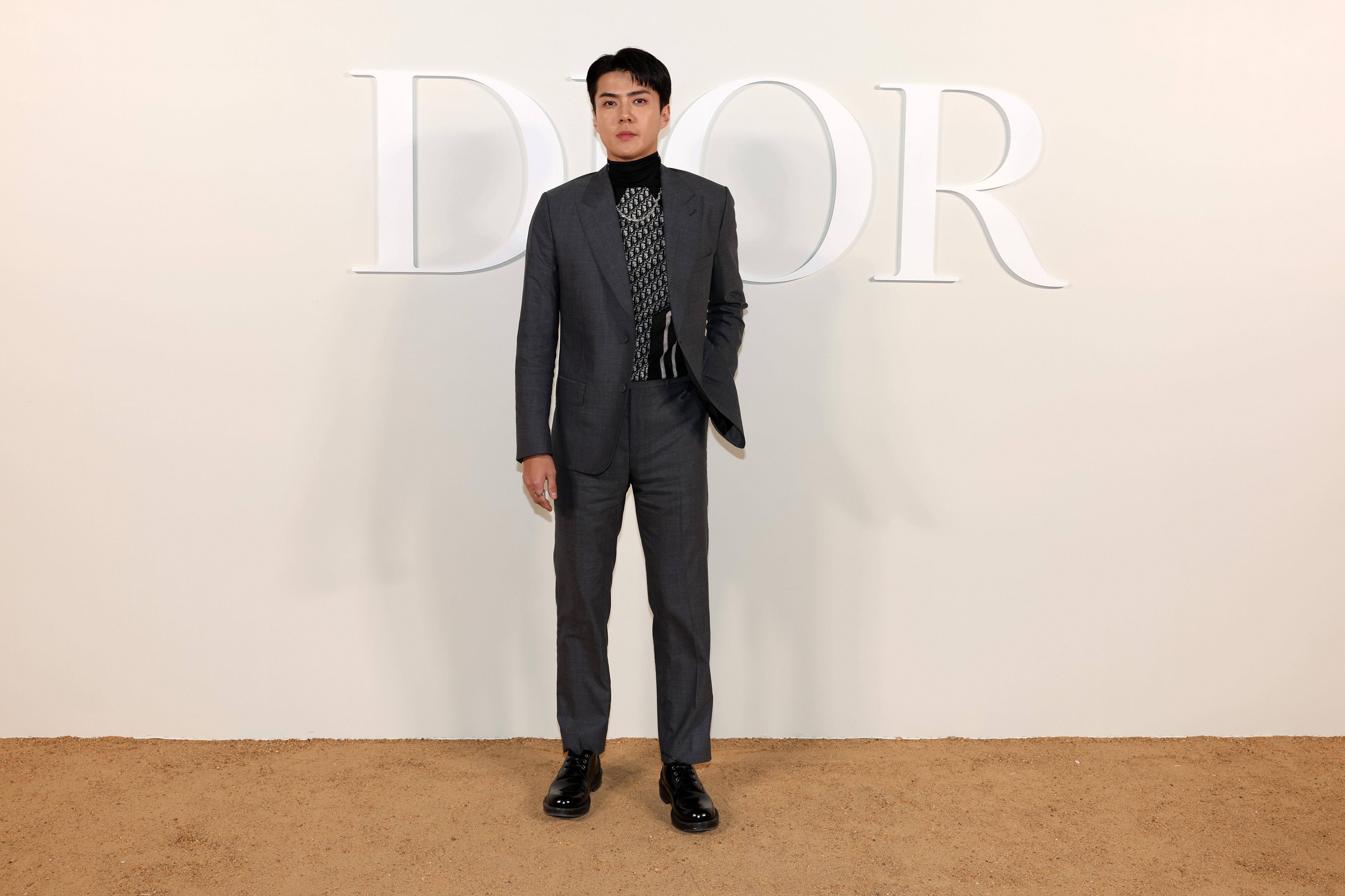 车银优、世勋双帅同框！DIOR在“金字塔前办秀”薄纱男装超性感 时尚穿搭 图4张