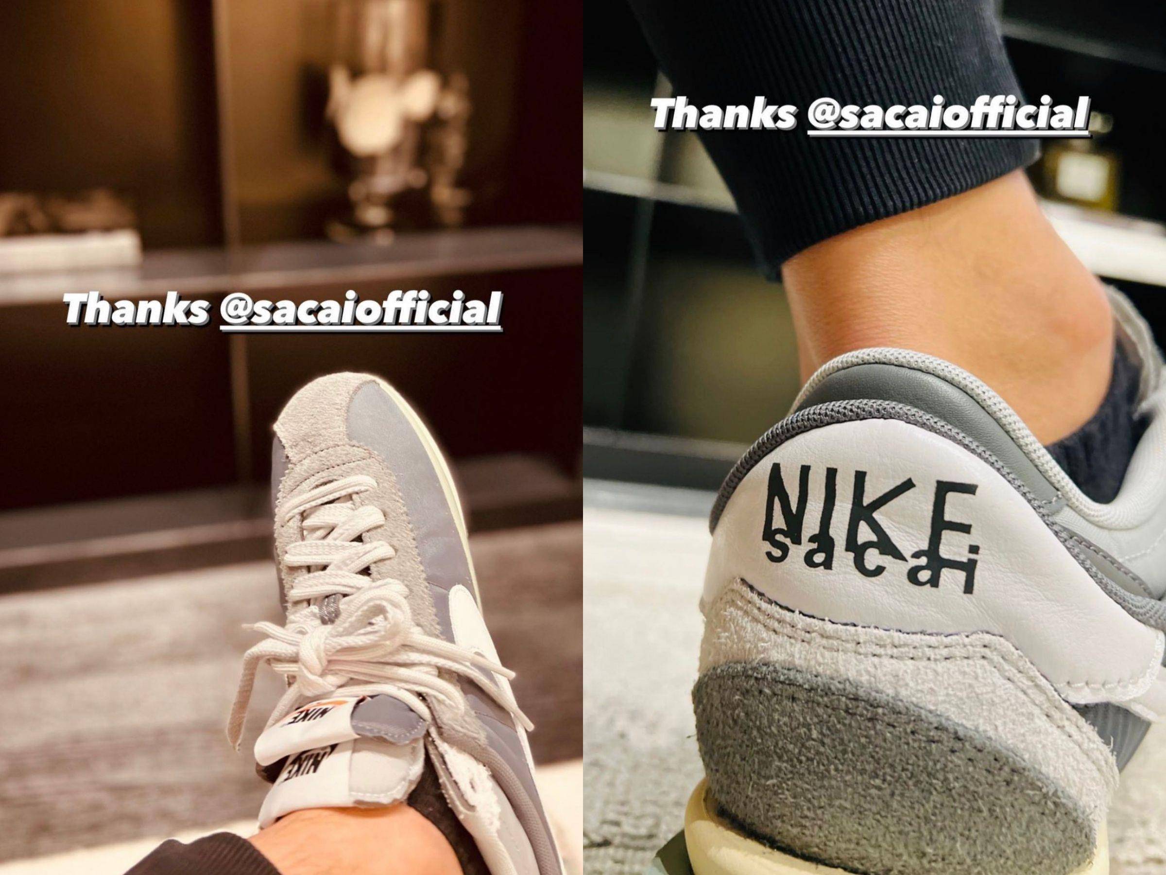 周杰伦瘦超多！抢晒最新sacai X Nike爆款鞋　全身行头潮爆 最新资讯 图4张