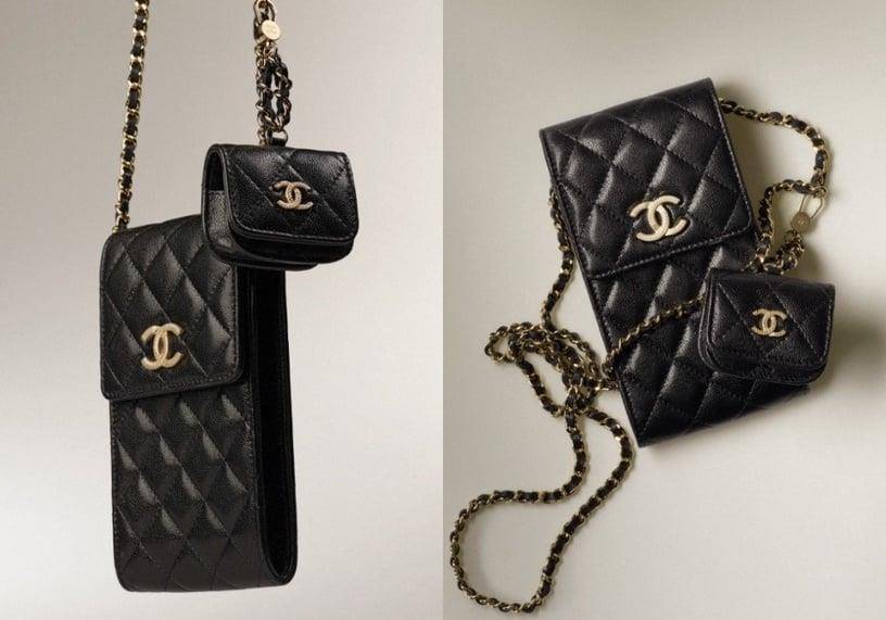 “精品手机包”真的太实用！Gucci复古老花超生火、CHANEL还附耳机壳 时尚穿搭 图1张