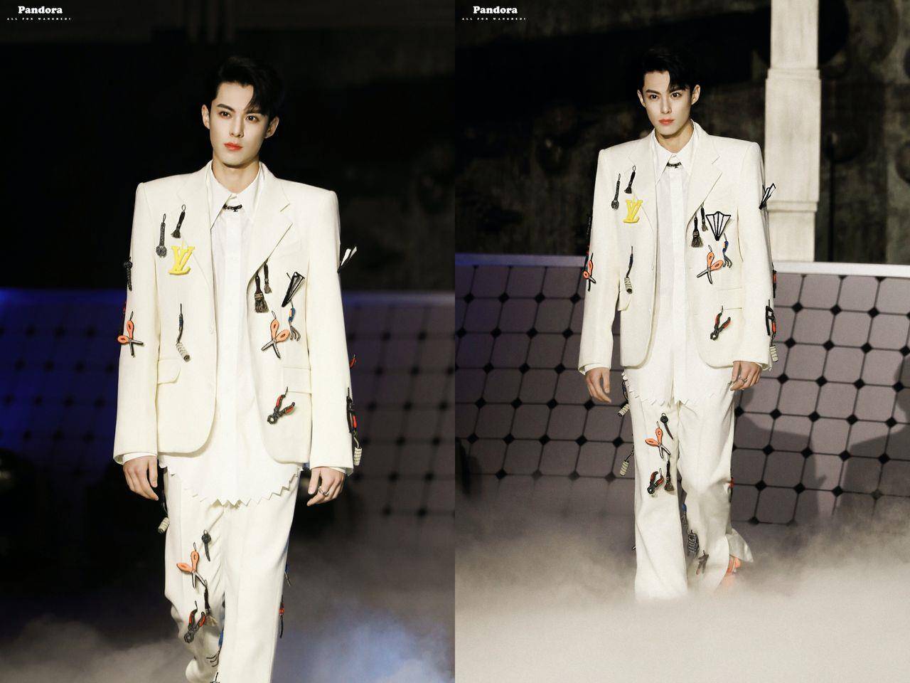 “月尊”王鹤棣穿童装登场当大男孩、“长珩”张凌赫贵族西装帅到没天理！ 时尚穿搭 图1张