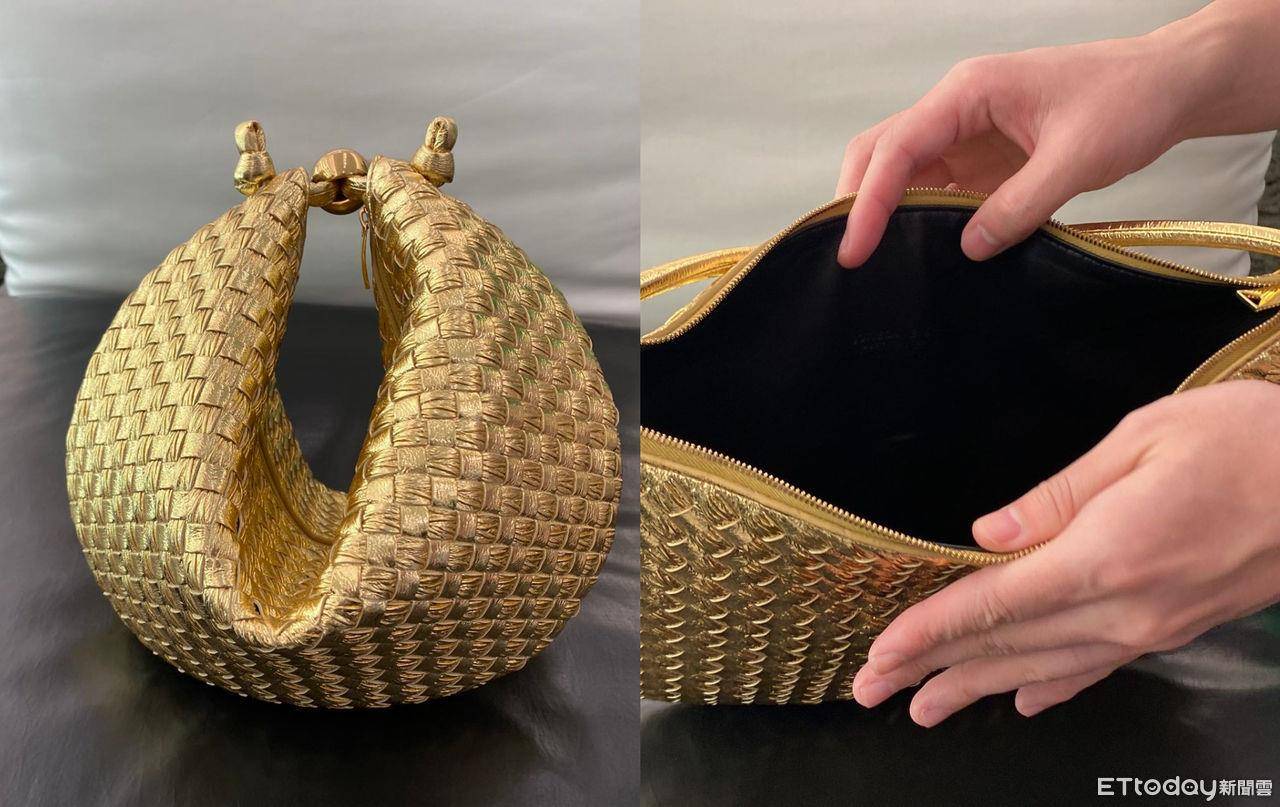 包・开箱／派对季必收Bottega Veneta金银新色编织包！　镜面光泽感超美 时尚穿搭 图6张