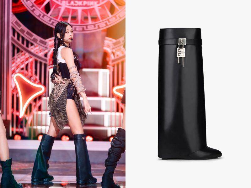 超修饰“宽筒长靴”一秒拉长腿部比例　Jennie同款下雨天穿出门好时髦 最新资讯 图1张