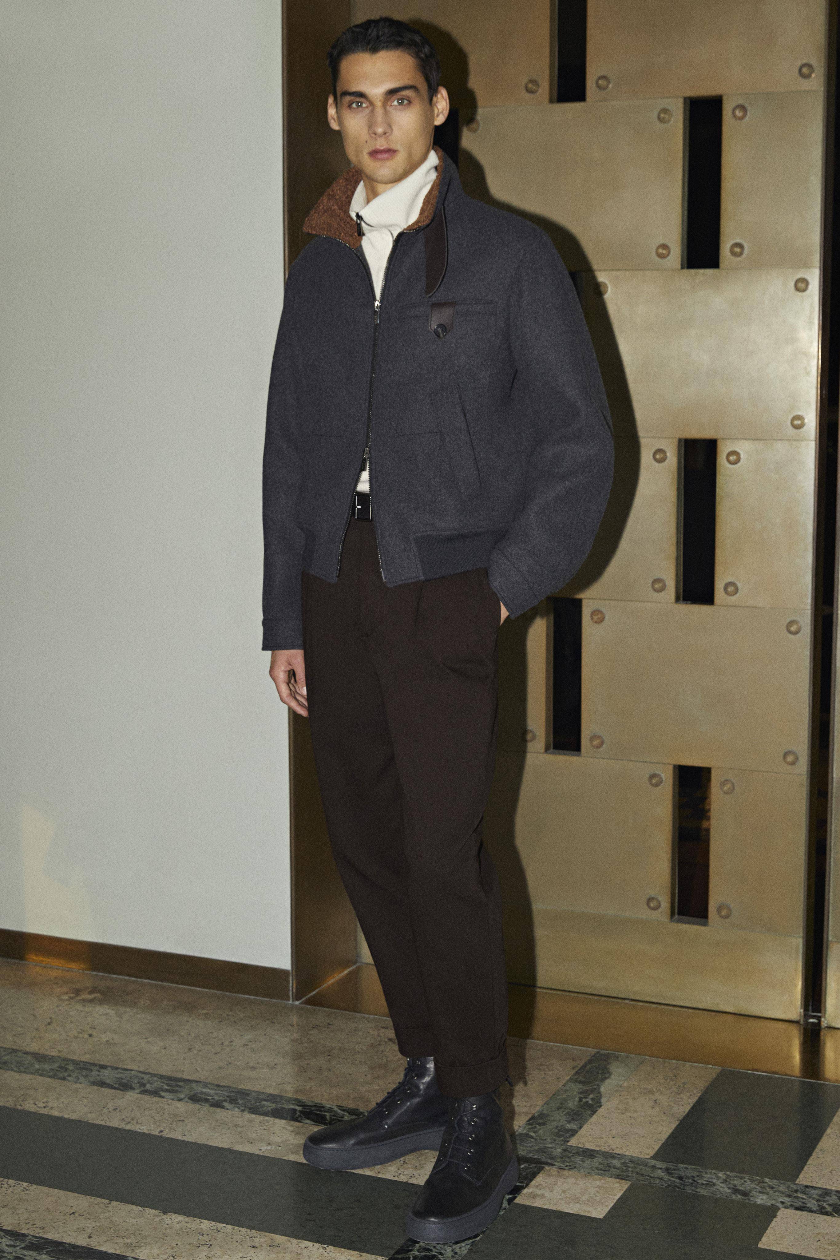 米兰男装周／ZEGNA“羊绒纹理”帅成艺术品　TOD'S皮革夹克义式优雅必备 时尚穿搭 图2张
