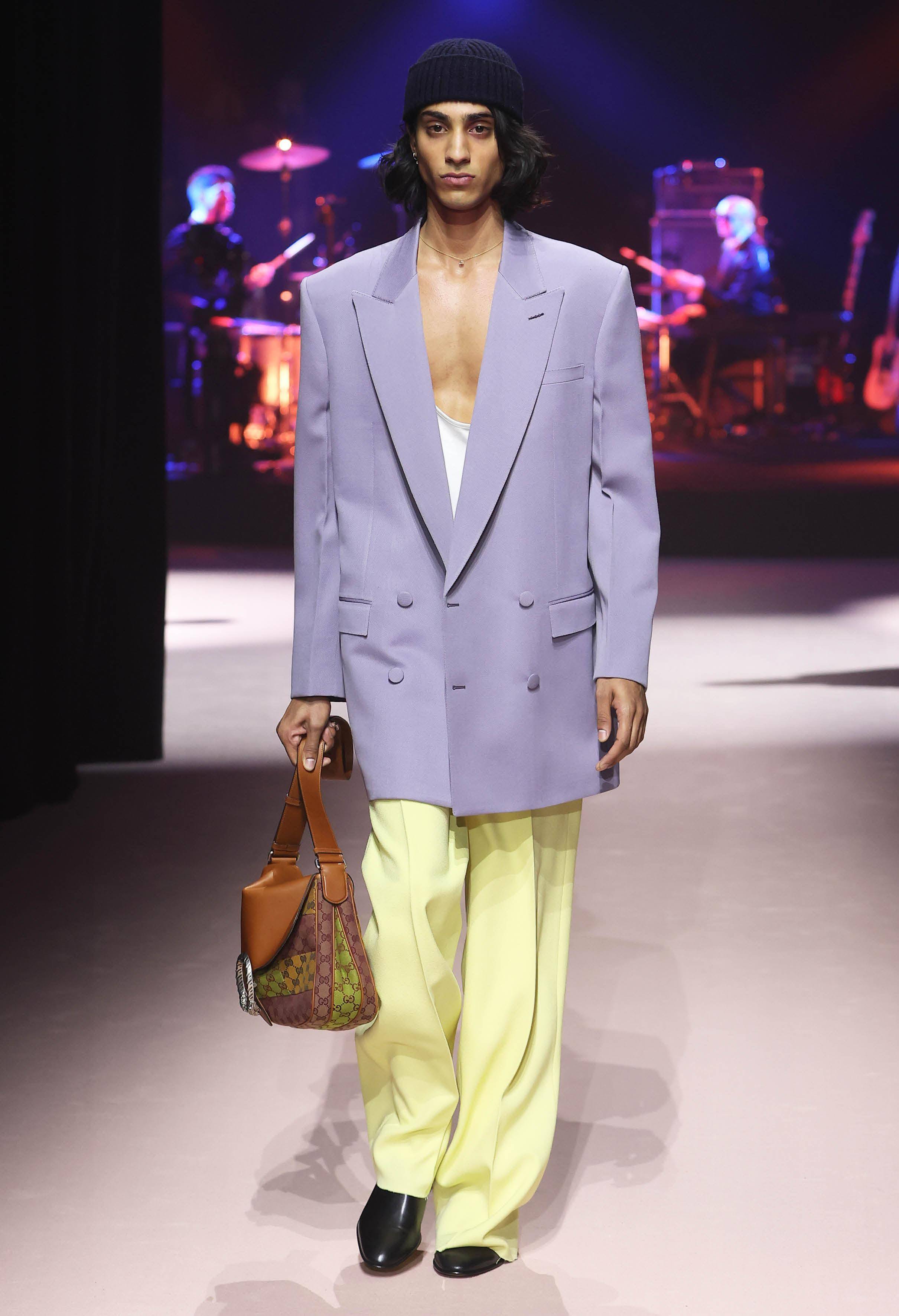 米兰时装周／GUCCI 2023男装常人终于能驾驭！掰了总监首秀爆款包连发 时尚穿搭 图3张