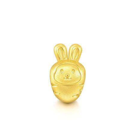 黄金小兔抱胡萝卜、捧钱币萌翻！坠饰5千元有找　招财又保值快戴上 奢侈品牌 图2张