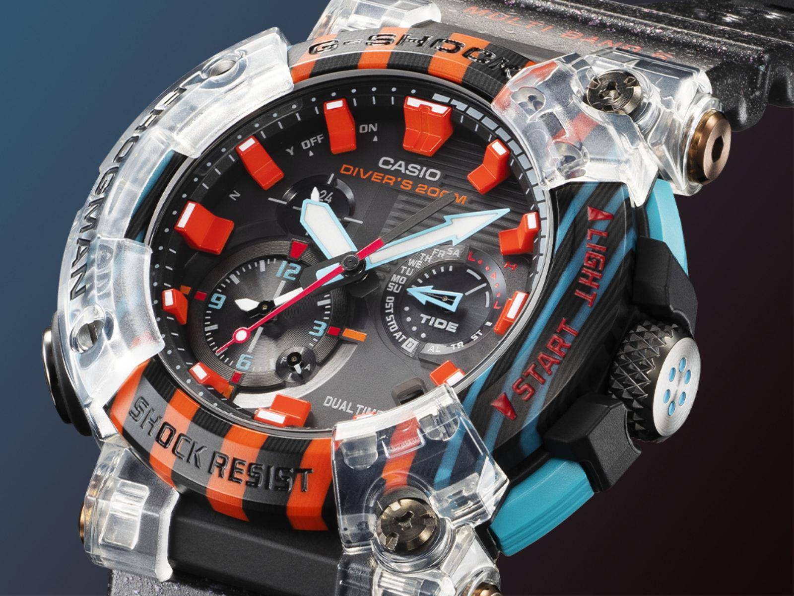 箭毒蛙攻占G-SHOCK　多彩表圈、表带全是鲜艳纹路 奢侈品牌 图2张