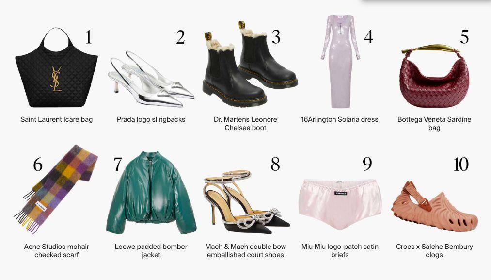 Lyst公布“最热门单品”YSL大包夺冠　LOEWE“胖胖外套”成黑马 名人名流 图1张