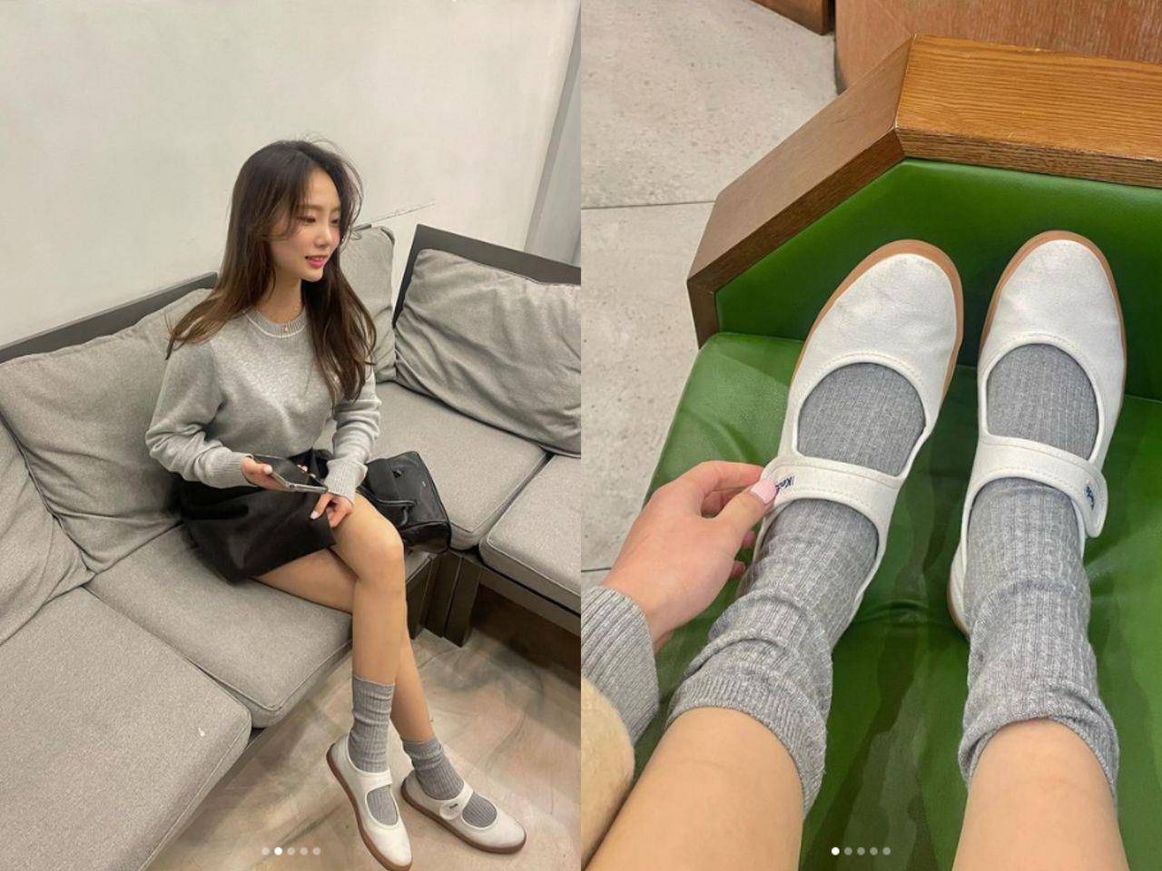张员瑛也在穿！时尚圈掀起Balletcore风潮　韩妞都在抢买芭蕾舞鞋 最新资讯 图3张