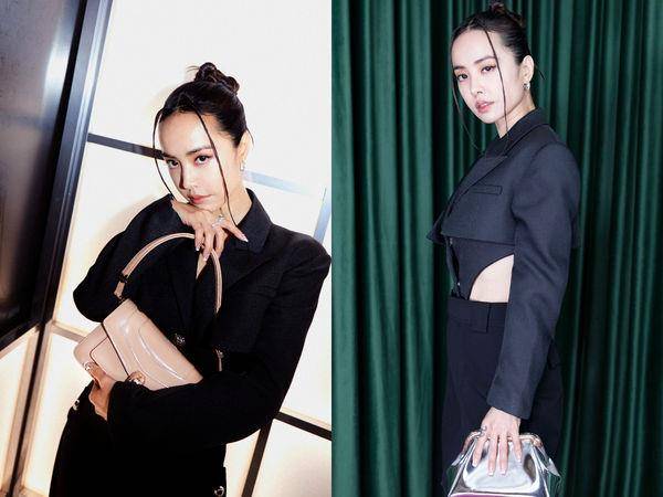 蔡依林“腰线全都露”现身米兰时装周，飒气性感堪称女王等级 时尚穿搭 图1张