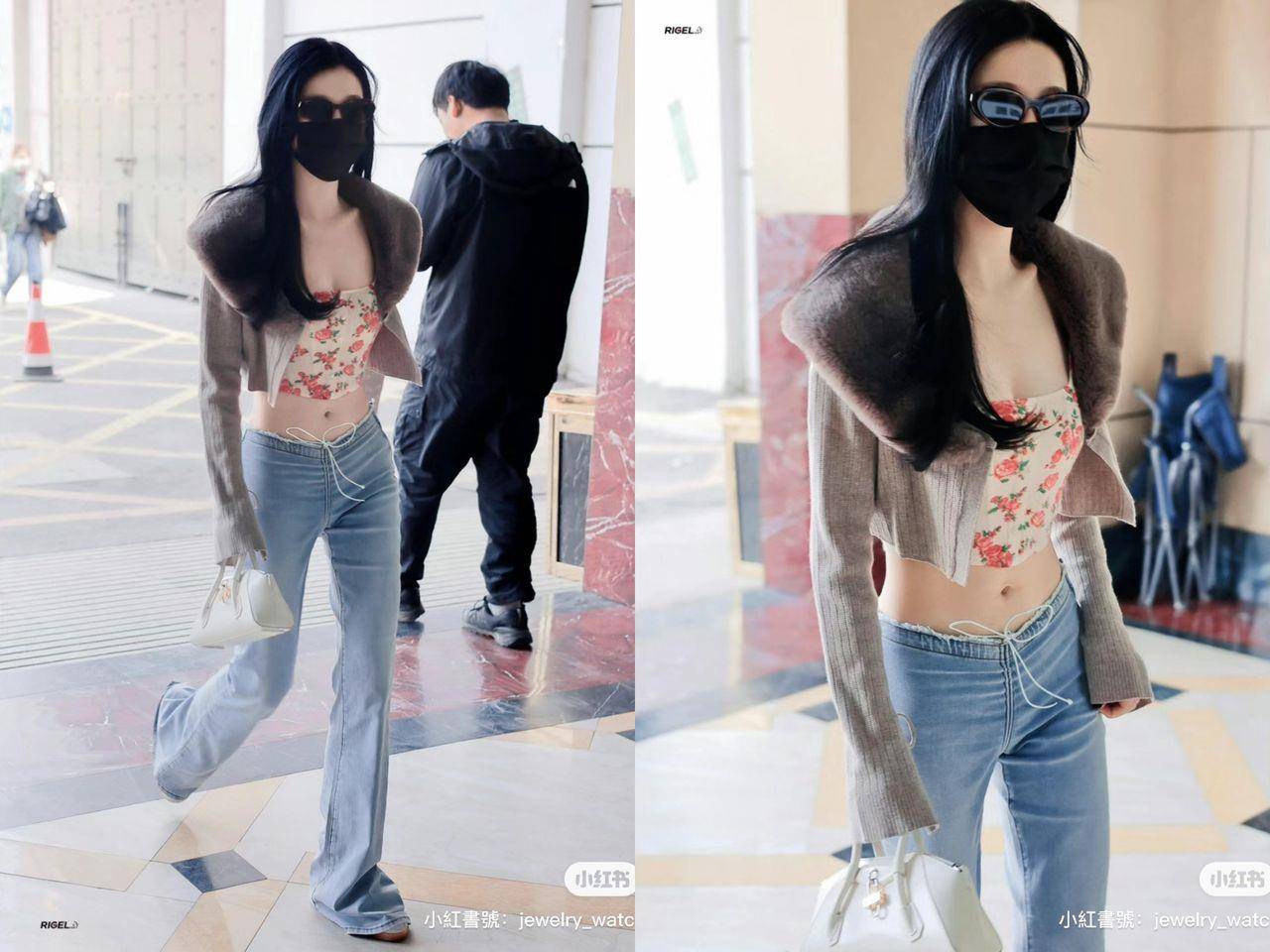 “小兰花”虞书欣不肿了！Y2K低腰牛仔辣露A4纤腰　瘦到无赘肉超夸张 名人名流 图1张
