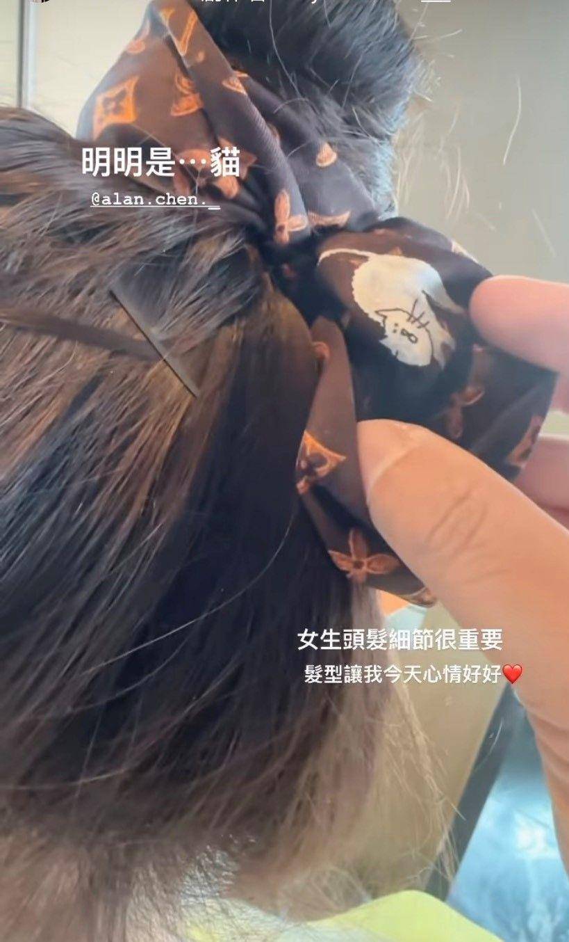 陈乔恩“变发”靠一条LV丝巾　血拼女王出巡老公全身酸痛 名人名流 图2张