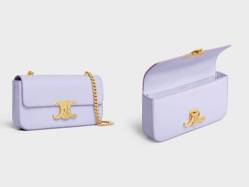 梦幻薰衣草紫手袋融化少女心　YSL可爱又帅气、LOEWE水饺包超好装 时尚穿搭 图1张