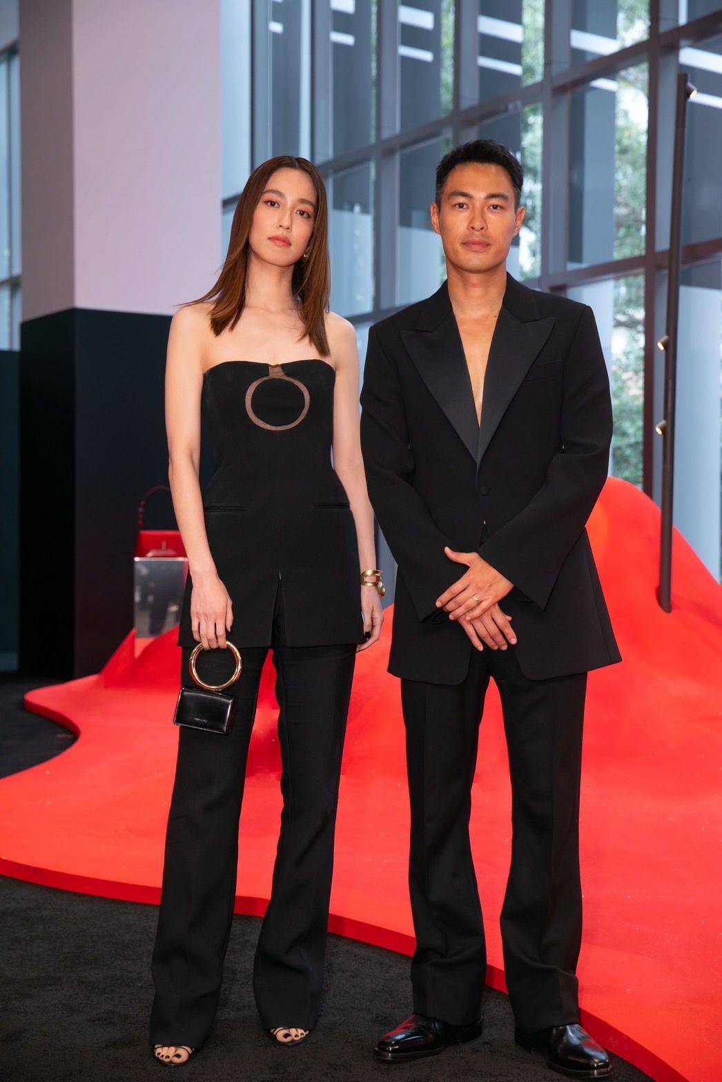 杨祐宁开深V跟陈庭妮尬性感　范少勋当爸后难得穿得这么时髦 时尚穿搭 图1张