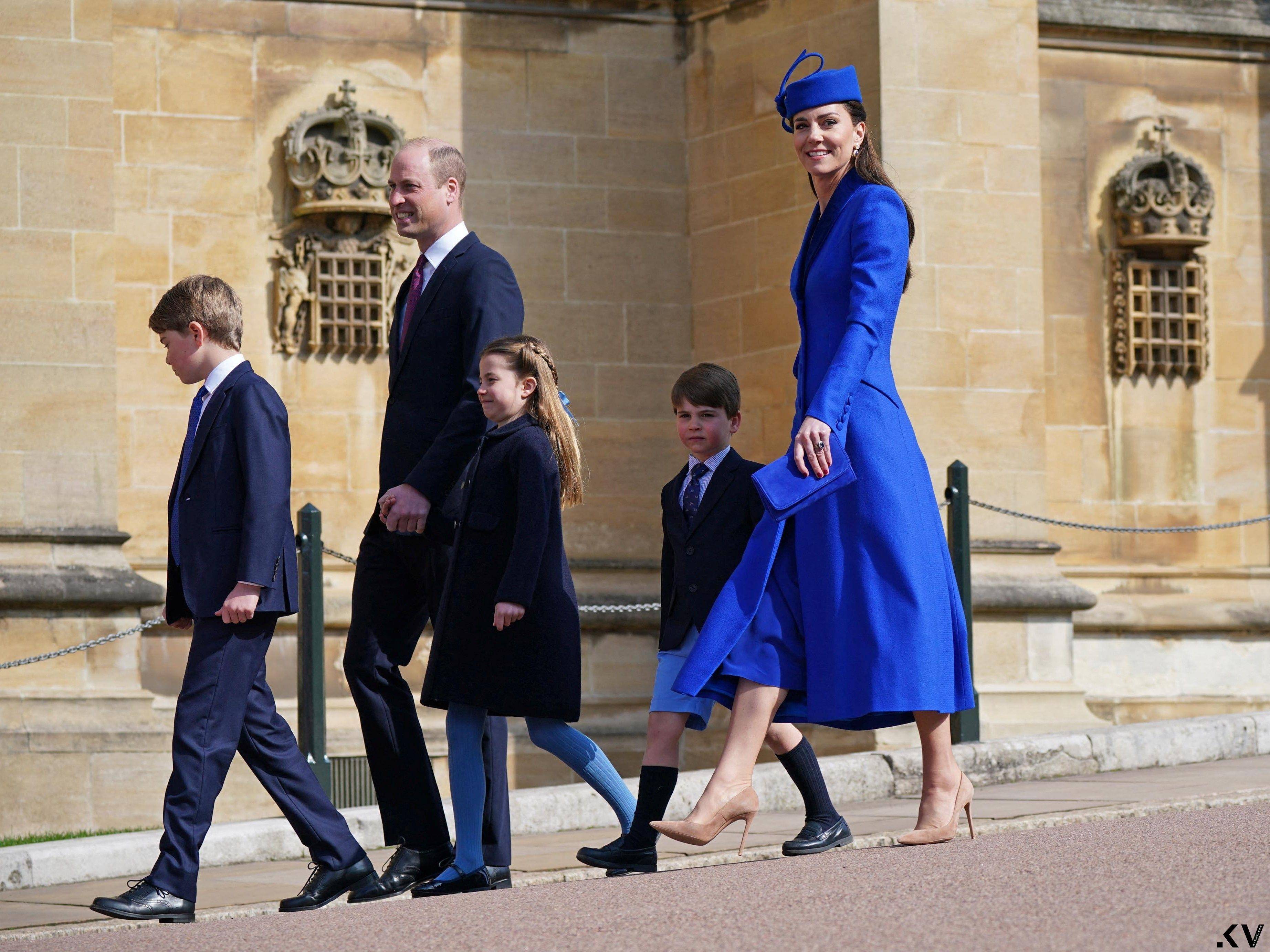 凯特王妃电光蓝旧衣照样美　戴5,000元耳环秒杀完售 时尚穿搭 图1张