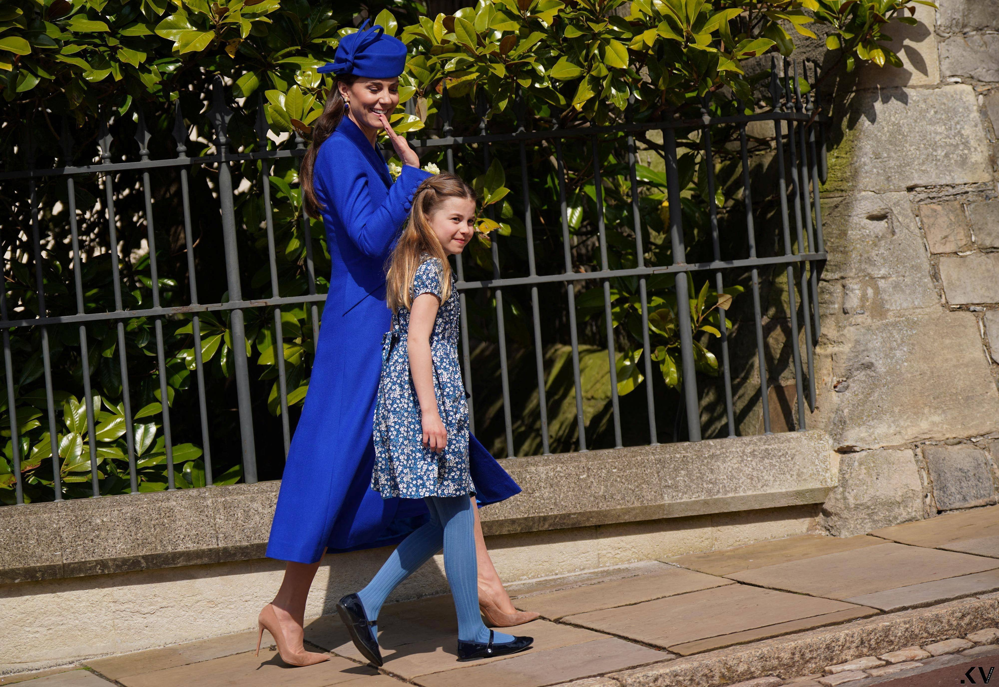 凯特王妃电光蓝旧衣照样美　戴5,000元耳环秒杀完售 时尚穿搭 图2张