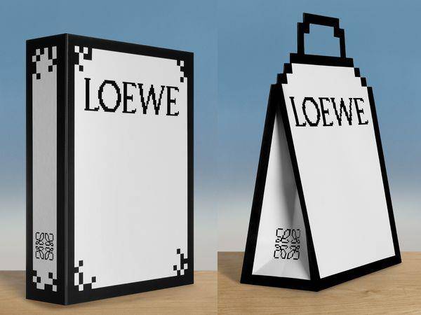 LOEWE Puzzle包靠再近还是看不清楚！用“像素”把一切变平面超Q 时尚穿搭 图9张