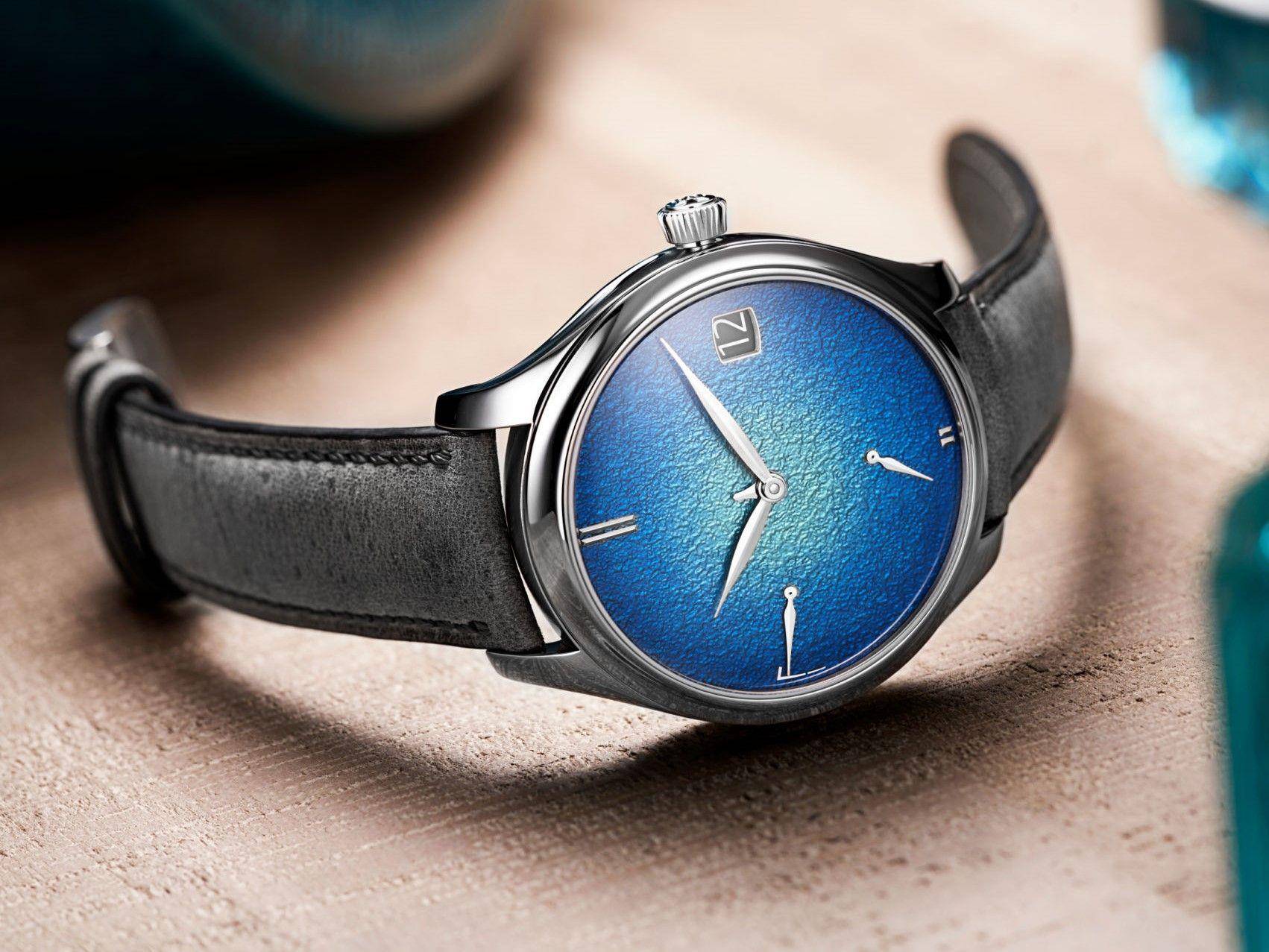 低调到品牌Logo都舍掉　H. Moser ＆ Cie.万年历表质感取胜 奢侈品牌 图1张