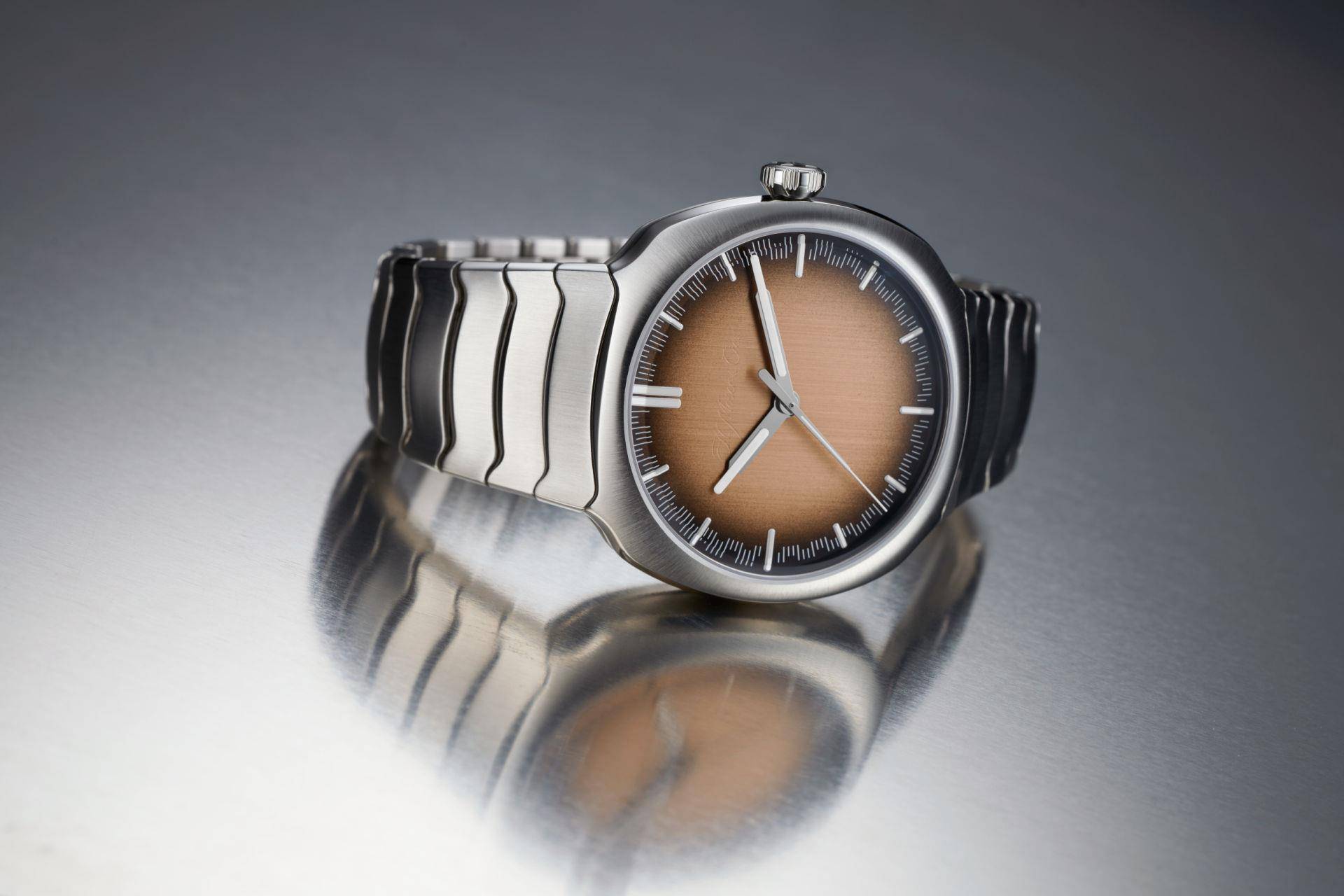 低调到品牌Logo都舍掉　H. Moser ＆ Cie.万年历表质感取胜 奢侈品牌 图3张