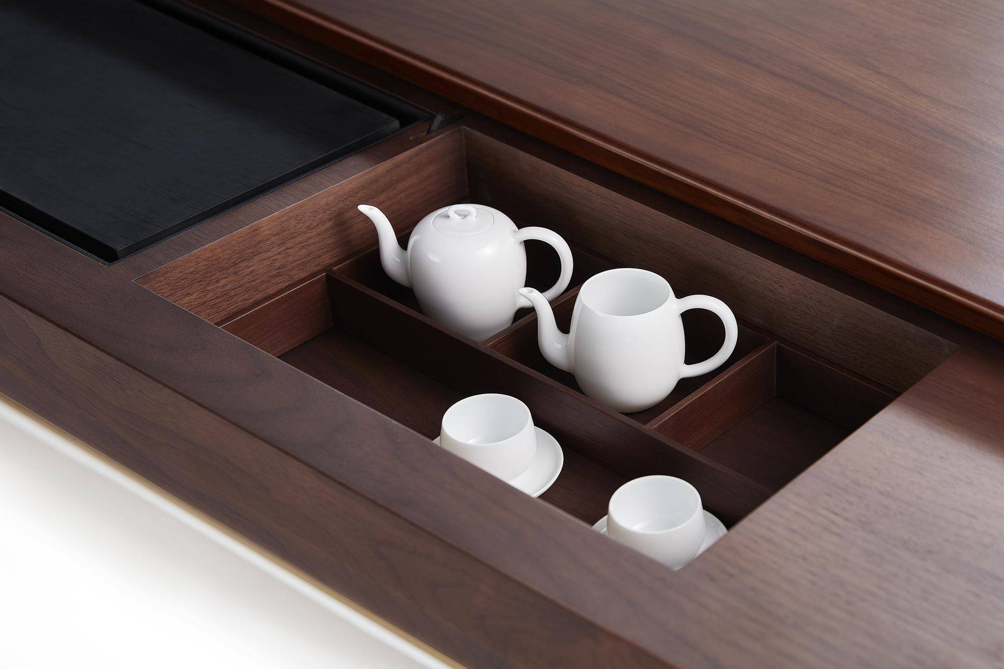 SHANG XIA“47万胡桃木茶桌”搬到高雄！用“茶砖”砌成沉浸式快闪店 时尚穿搭 图3张