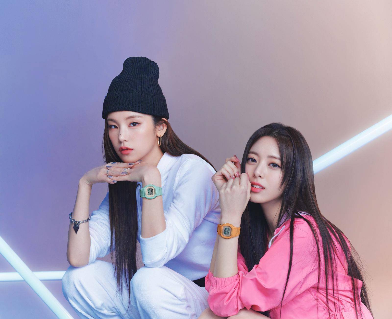 ITZY露美腿纤腰秀运动风　唯一包紧紧彩领靠粉红G-SHOCK突围 名人名流 图6张