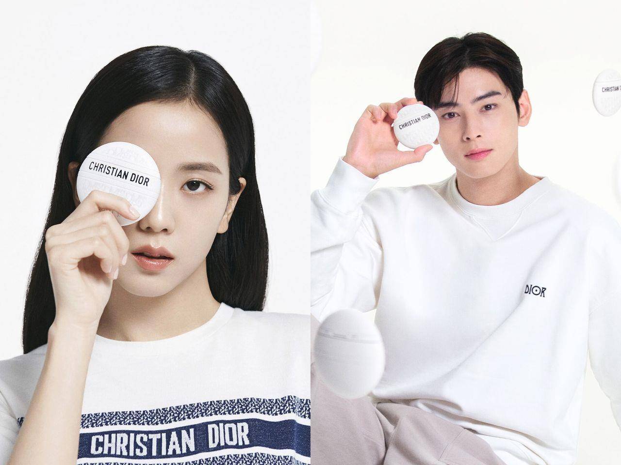 试・开箱／Jisoo、车银优都在拿白色球球太可爱！Dior老花设计养肤够时髦 最新资讯 图1张