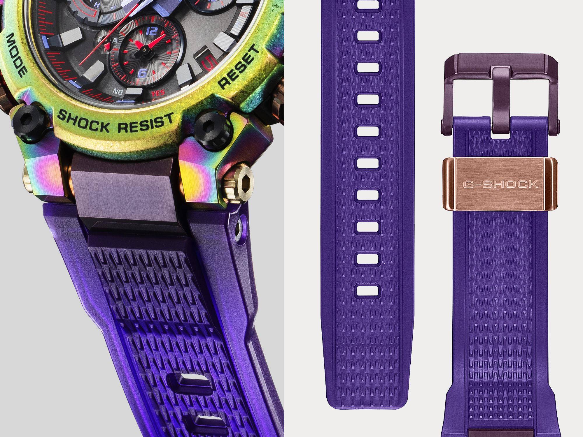 G-SHOCK顶规表闪极光炫彩　配半透明紫表带更出色 奢侈品牌 图3张