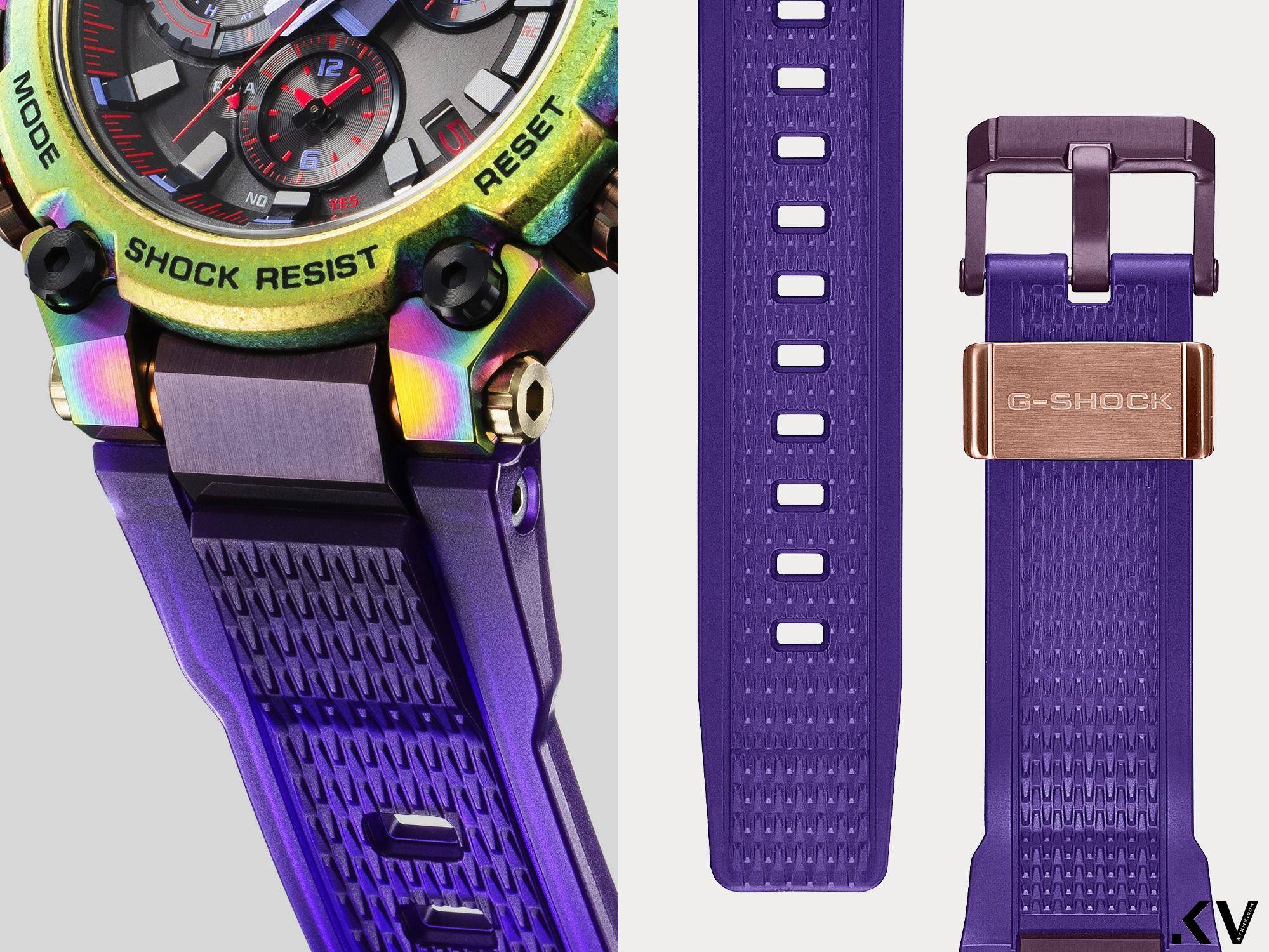 G-SHOCK顶规表闪极光炫彩　配半透明紫表带更出色 奢侈品牌 图3张