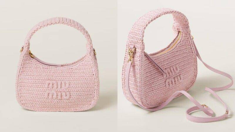 5款精品草编包推荐　MIU MIU梦幻樱花粉、BALENCIAGA遮阳帽设计超Q 时尚穿搭 图4张