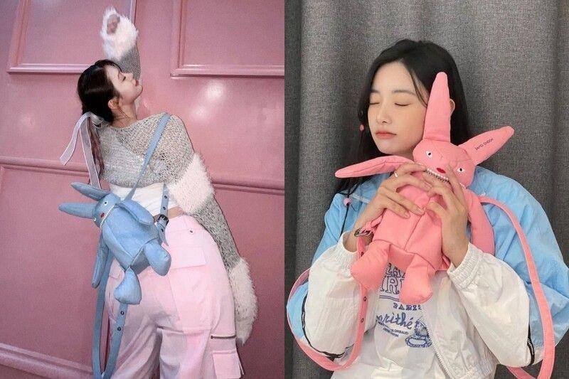 Jennie同款兔兔吊饰找到了！25cm高超Q双肩包中国台湾可以直接入手 最新资讯 图4张
