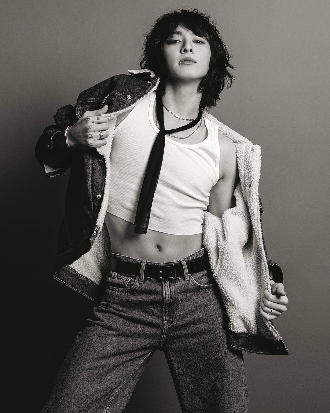 Jennie魅惑湿发、黑眼线超猛上阵！　与柾国穿CK成为性感制造机 名人名流 图5张