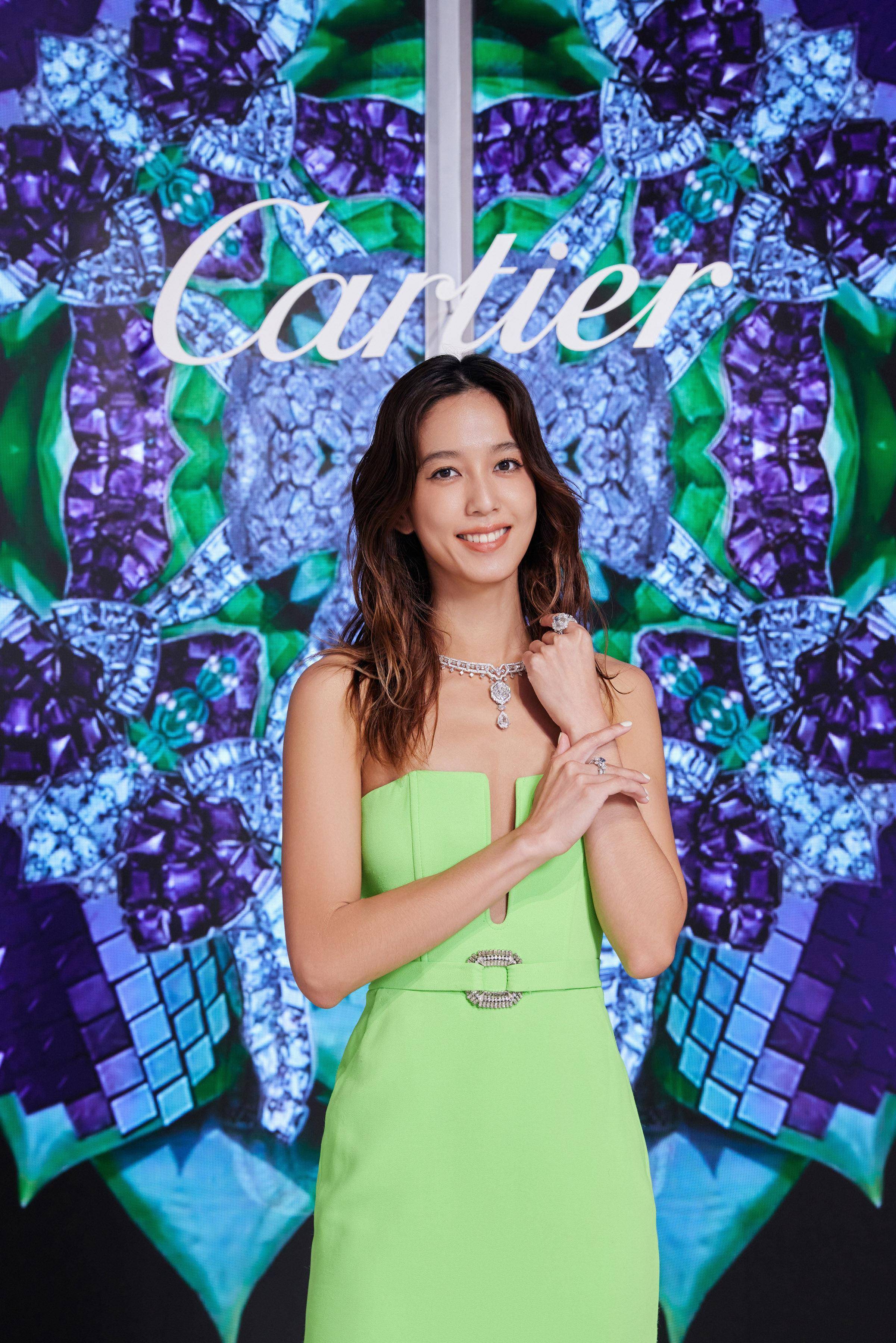 陈庭妮当卡地亚新娘不贪5亿蓝钻珠宝　原因是“我要喝酒呢！” 奢侈品牌 图1张