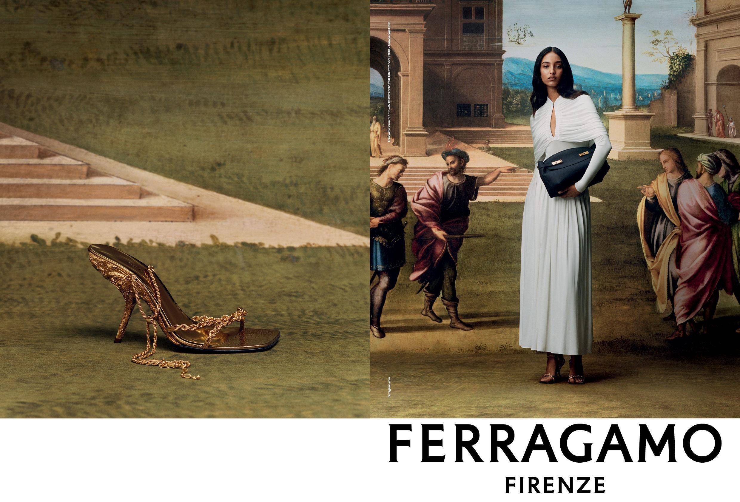 FERRAGAMO秋冬爆款预测！午夜蓝Wanda包、金色复刻凉鞋迎来新文艺复兴 时尚穿搭 图4张