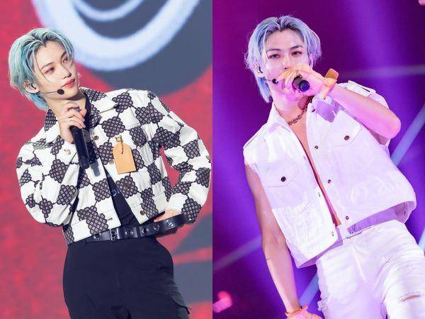 V、朴宝剑在CELINE店内神级同框绝对该当桌布　Stray Kids Felix加入LV大使 时尚穿搭 图11张