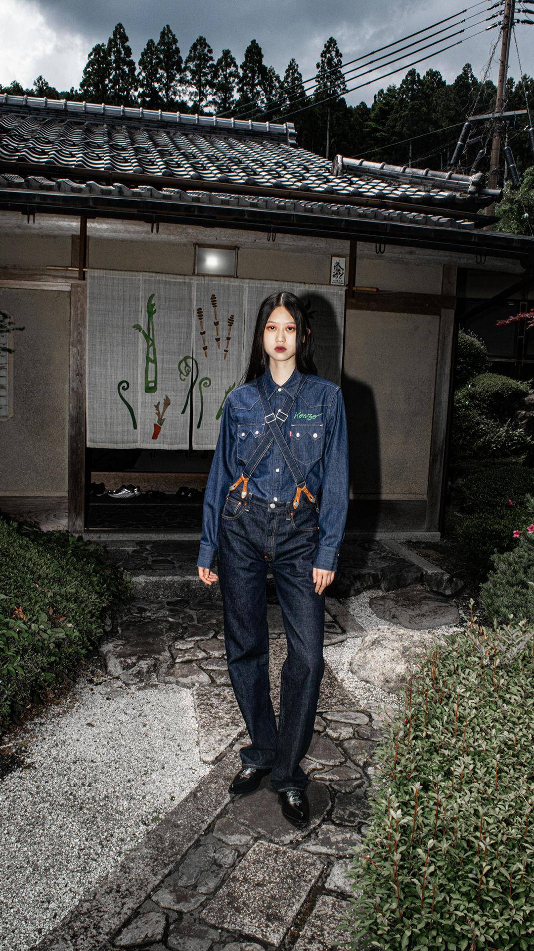 双马、海棠花图案潮翻！Nigo操刀KENZO X LEVI’S　从丹宁裤到T恤毫无冷场 最新资讯 图2张