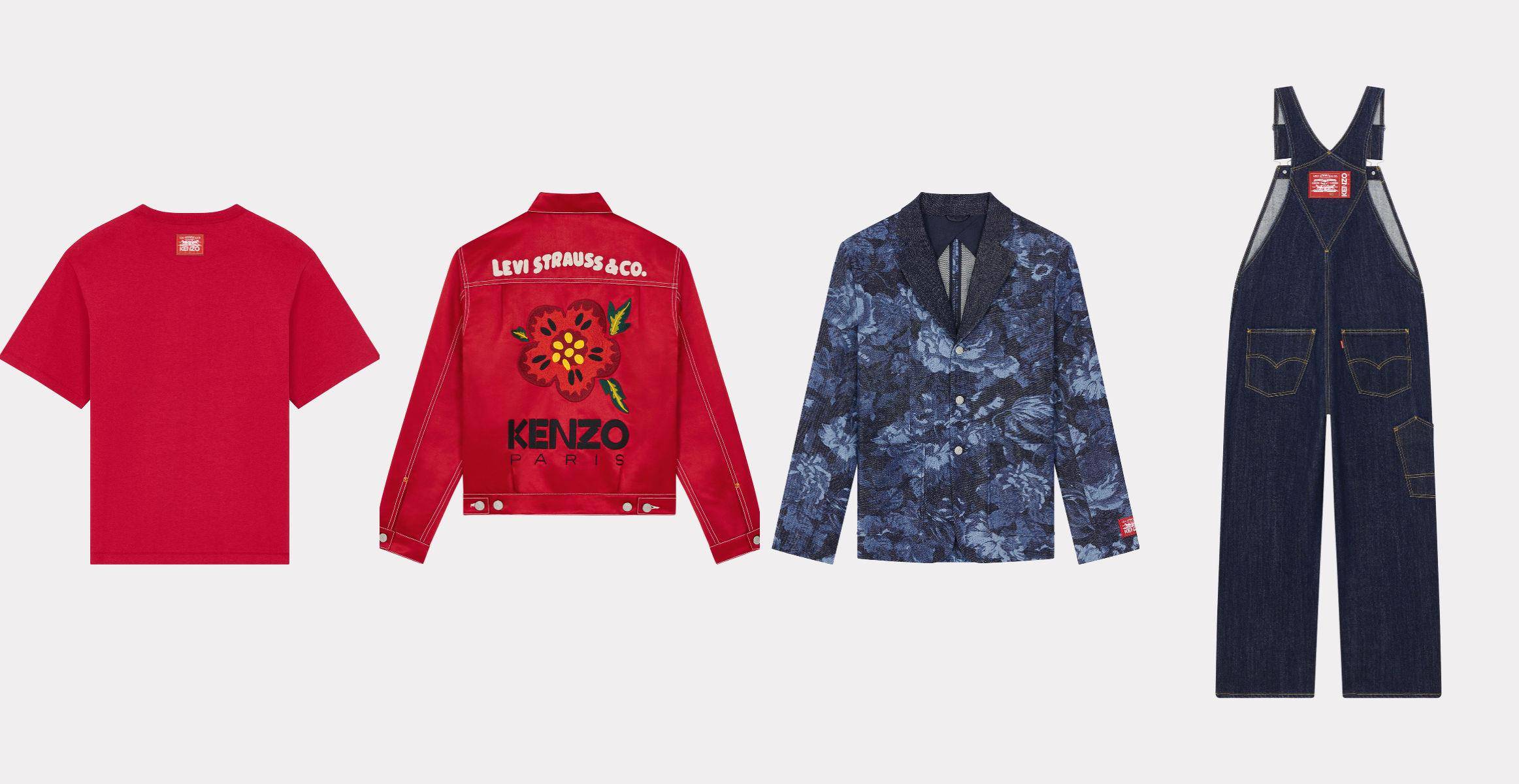 双马、海棠花图案潮翻！Nigo操刀KENZO X LEVI’S　从丹宁裤到T恤毫无冷场 最新资讯 图4张