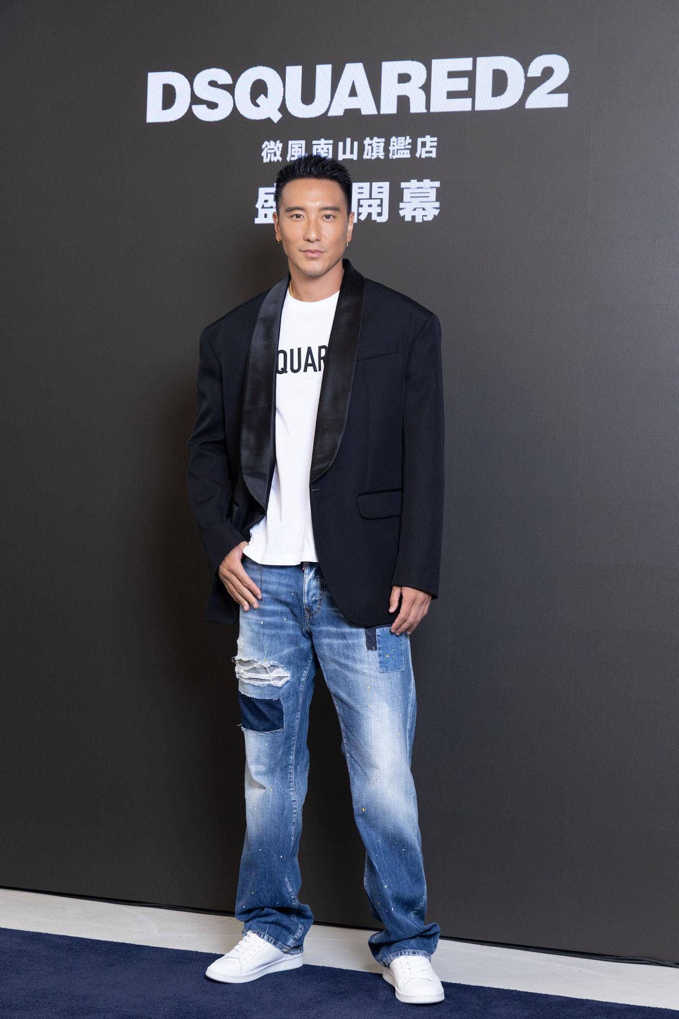 王阳明帅挺DSQUARED2“自曝T恤破百件”　锁定粉色单品是为“她” 名人名流 图1张