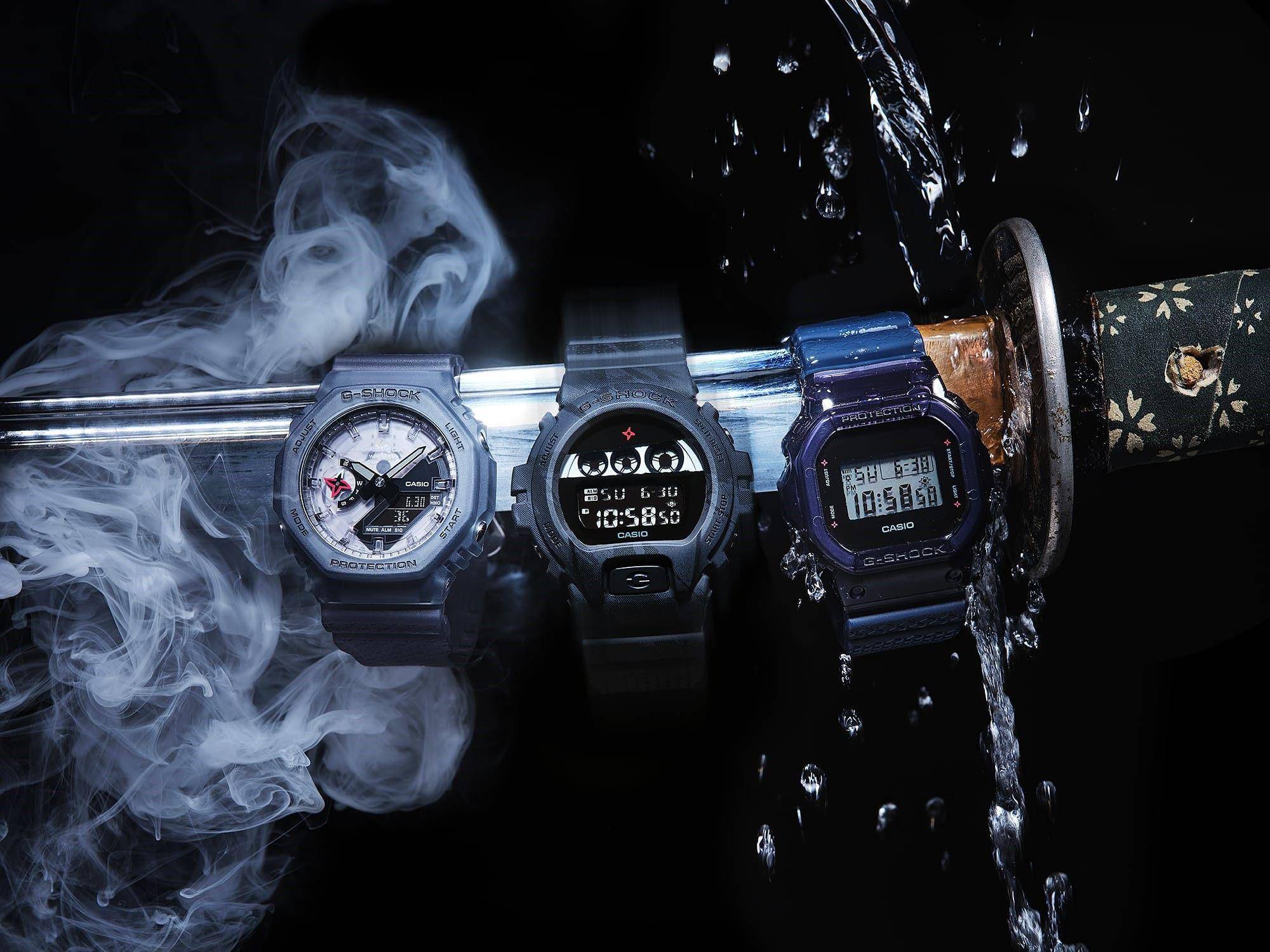 忍者遁术绝技跃上G-SHOCK　红色手里剑背光放闪 最新资讯 图1张