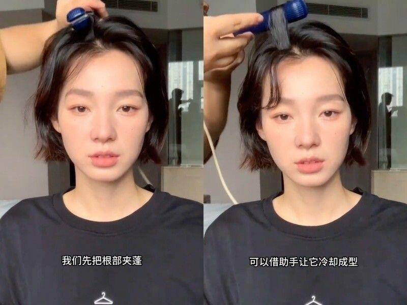 韩系慵懒感卷发3大重点！自然修饰不挑人　自己卷出绝美短发 最新资讯 图5张