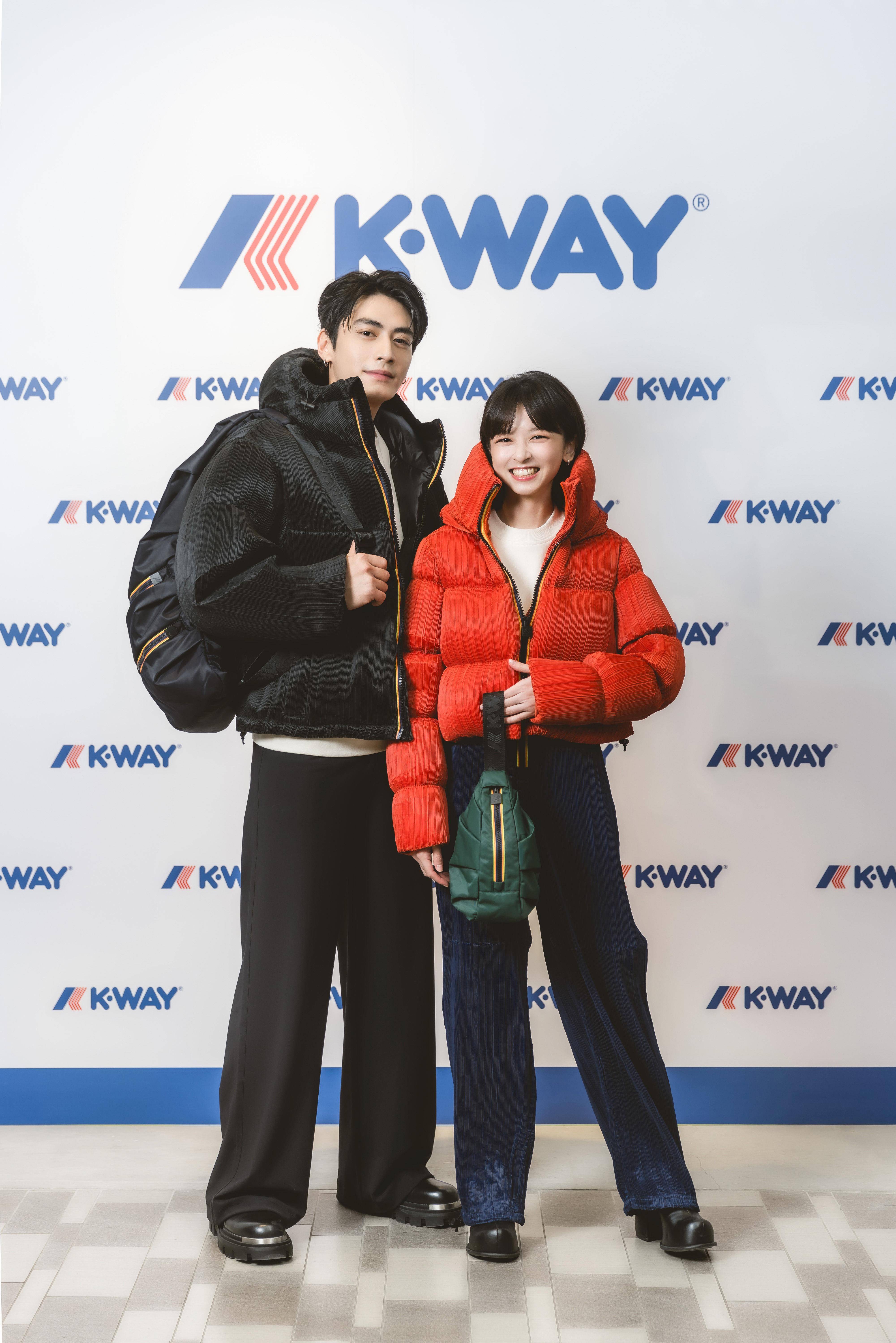 宋柏纬、陈妍霏爱上御寒神器　逛K-WAY中国台湾首店许愿“到有雪的地方”　 名人名流 图1张