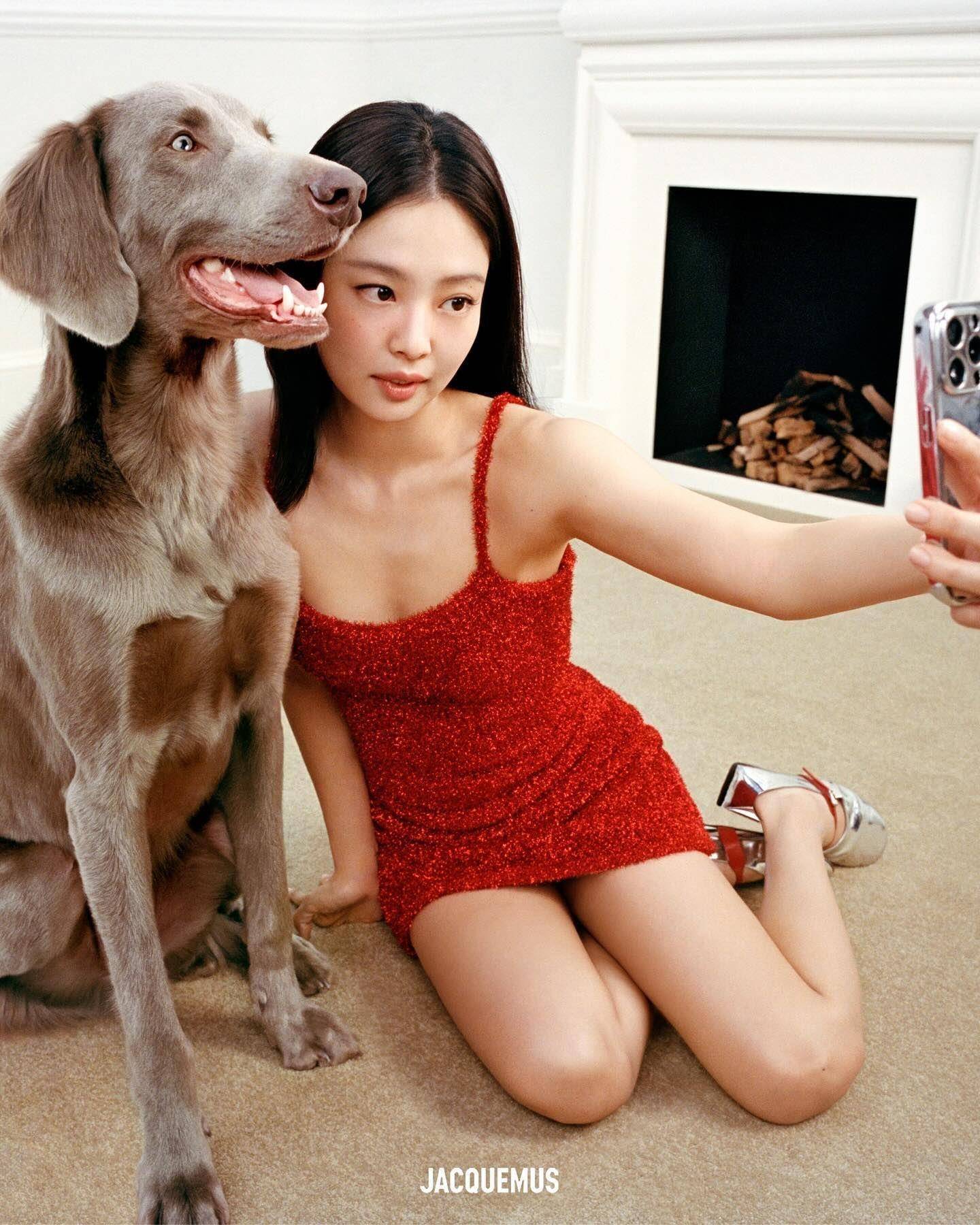 Jennie纤腰被偷亲粉丝竟大呼可爱！　狗儿帮吹发的圣诞照Q爆 时尚穿搭 图3张