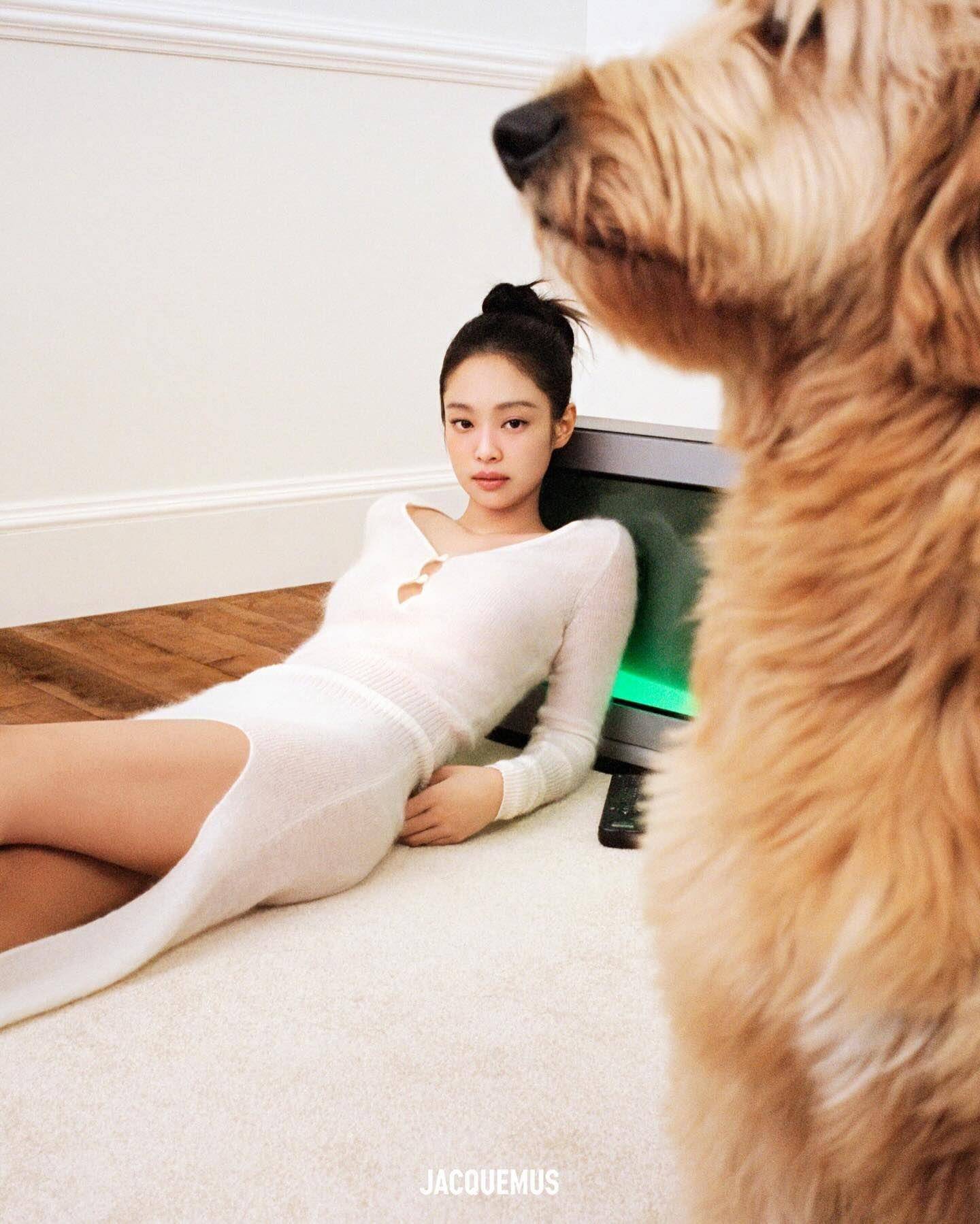 Jennie纤腰被偷亲粉丝竟大呼可爱！　狗儿帮吹发的圣诞照Q爆 名人名流 图6张