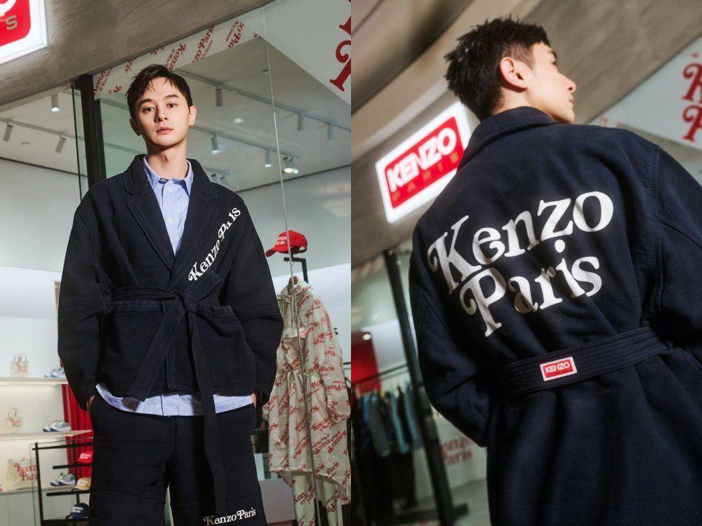 张轩睿帅秀KENZO联名Verdy“柔道服”　曹佑宁歪楼喊：想过肩摔 名人名流 图5张