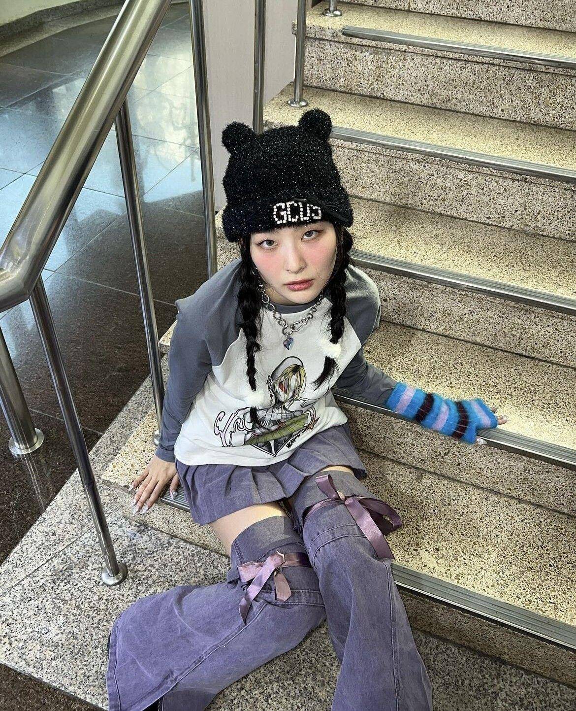 韩星同款秋冬帽子推荐　“Y2K甜酷猫耳”、“软萌熊耳”本季必入手 最新资讯 图8张