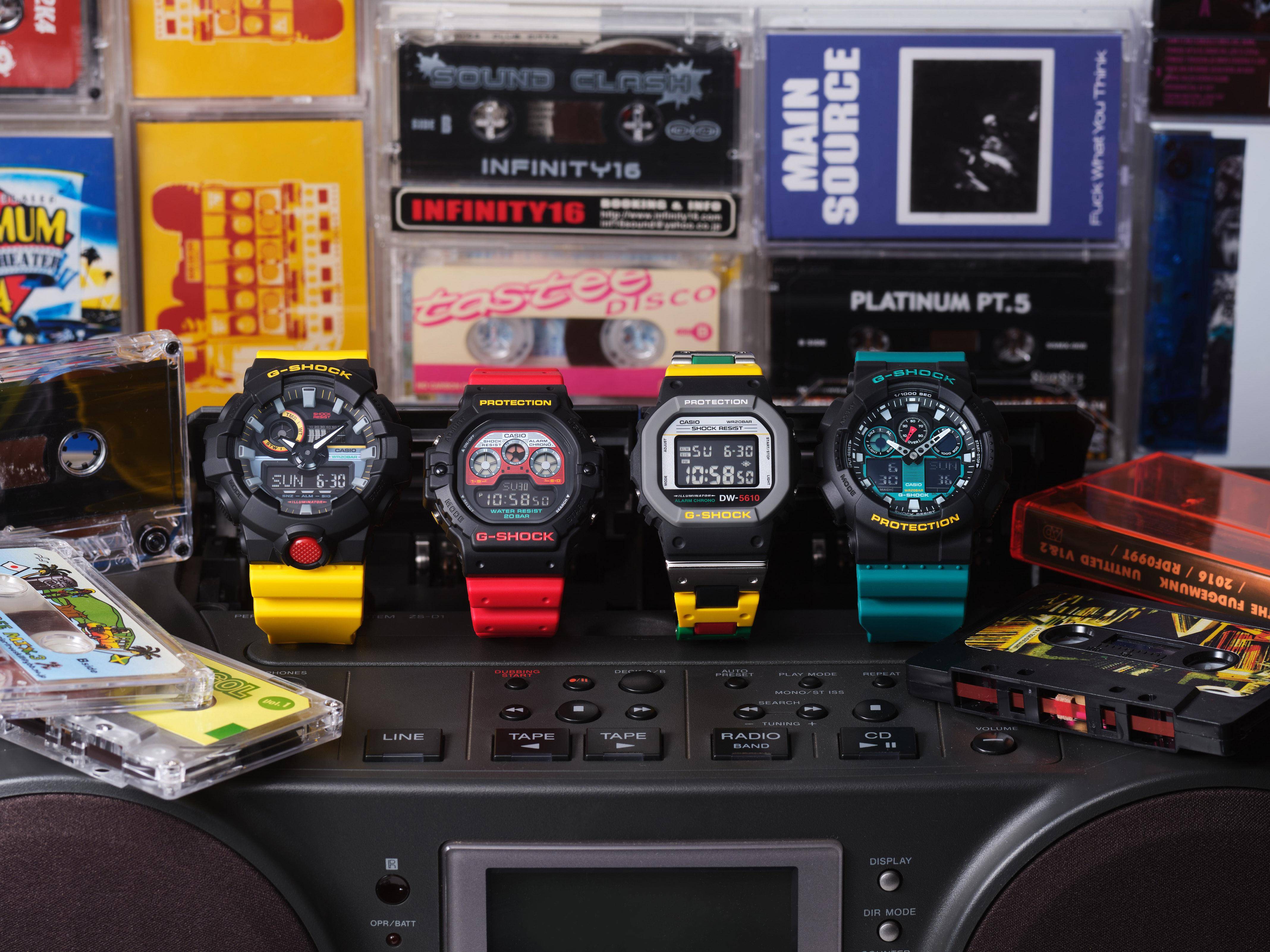 复古卡式录音带启发G-SHOCK　鲜艳表吹80年代复古风 最新资讯 图1张