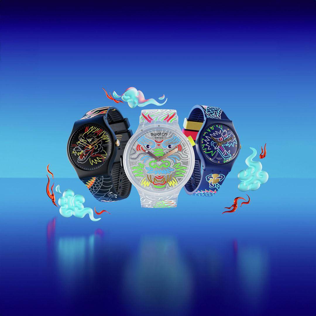 最入门龙年表曝光　Swatch不到3,000元霸气祥龙上手 奢侈品牌 图3张