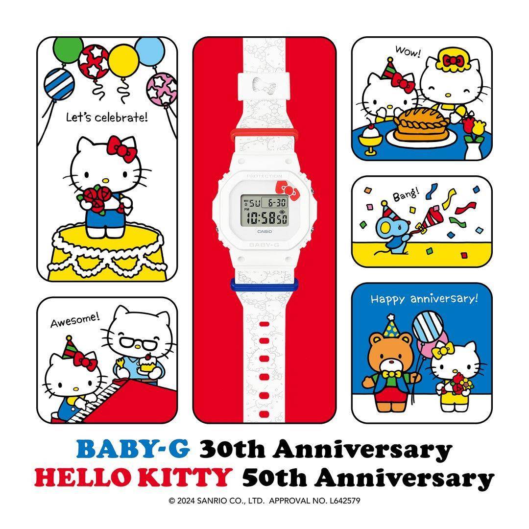 Hello Kitty 50岁生日表开抢　俏皮表情跃表带卡哇伊 名人名流 图1张